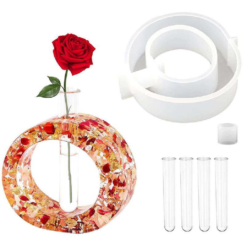 Vase  Epoxy  Resin  Mold  Set Plant Propagation Station Silicone Diy Making Tool For Hydroponic