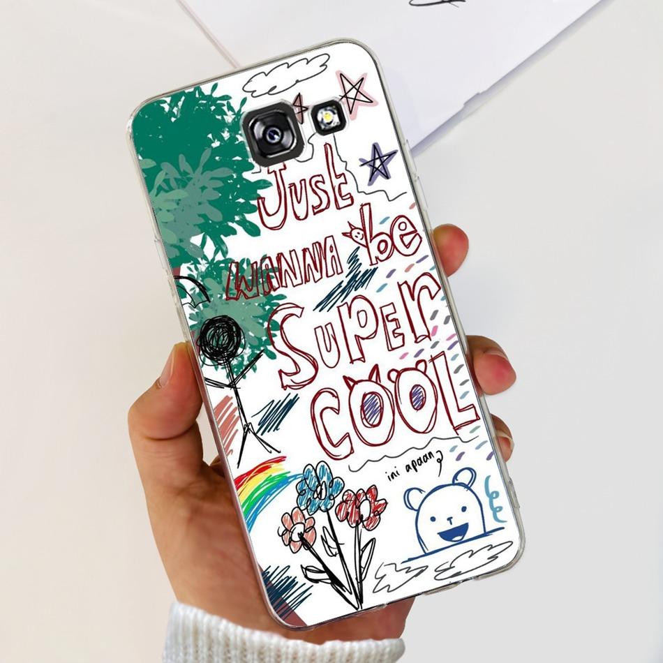 Stilvolle Blume Schmetterling Handyhülle Für Samsung Galaxy A5 2017 A520F Weiche Silikon TPU Hülle Für Samsung A5 2015 2016 A500 A510F