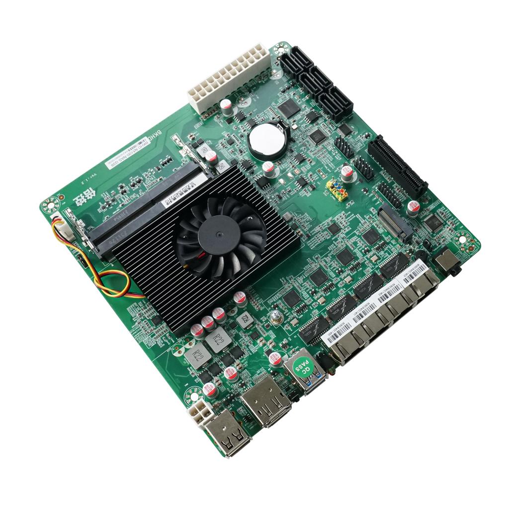 Cheaper N5105 Mini NAS Motherboard 4 Cores 6*SATA3.0 4*2.5G I226 1*PCIE 17x17CM 2*DDR4 ITX Firewall Router Mainboard