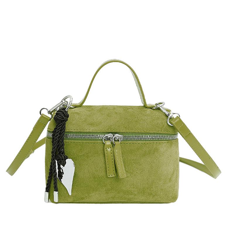 Retro Faux Suede Women Handbags Small Box Designer Bags for Women Shoulder Bag Autumn and Winter Crossbody Bags Clutch Tote Chic