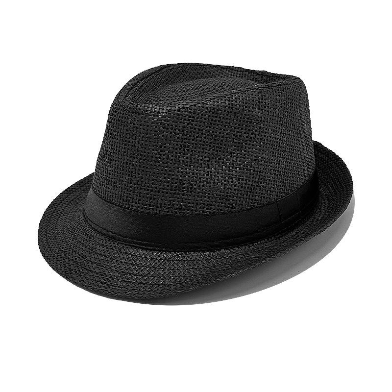 Britischer Jazzhut, Sonnenschutzhut, Herrenzylinder, Sommer-Sonnenschutz, Papyrusstrohhut, Direktverkauf, ausreichender Lagerbestand.