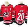 Vlastní vyšívaný pánský dres Carolina Hurricanes pro lední hokej, syntetická směs, výkonnostní uniforma