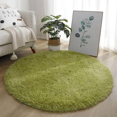 Seide Wolle Plüsch Runder Teppich & Stuhlkissen - Schlafzimmer, Yoga, Fußmatte Teppich