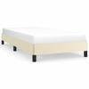 Bed Frame Cream 90x190 cm Faux Leather