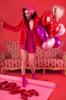 Partydeco Balon Foliowy Serce 45Cm Jasny Roz