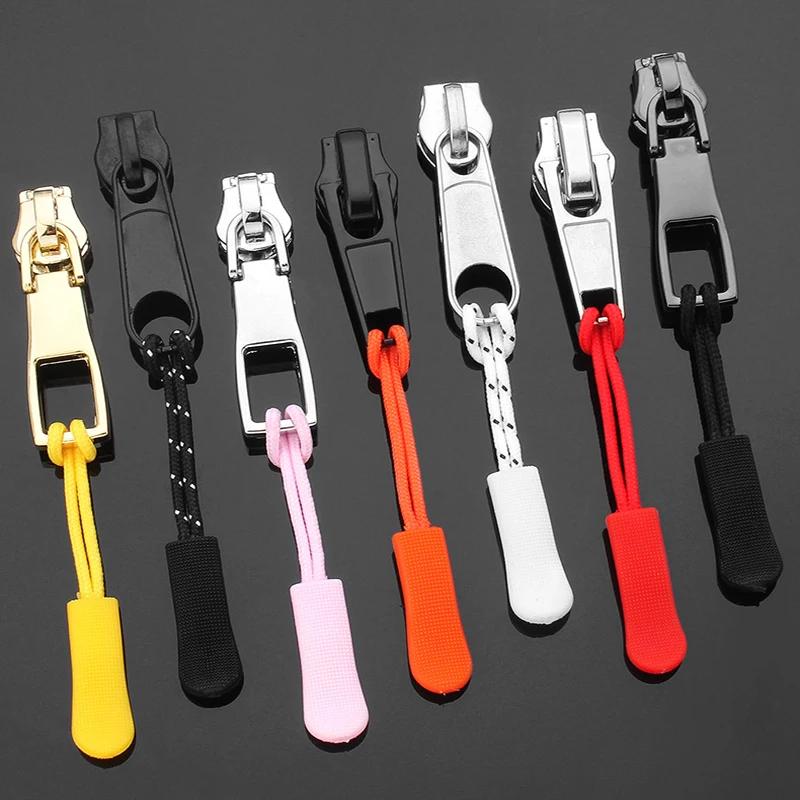 10/20/30pcs Zipper Pull Puller End Fit Rope Tag Replament Clip Broken Buckle Fixer Zip Cord Tab Travel Bag Suitcase Tent