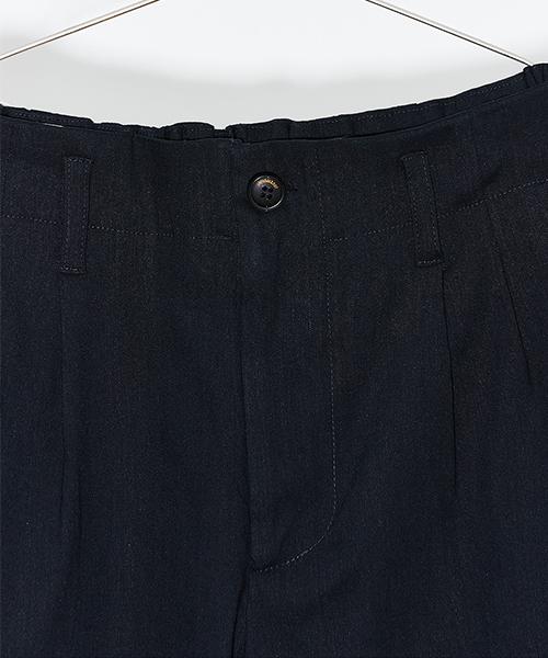 FILOBISKNOT Linen Spandex Wide Pants Set-Up [Dark Navy]