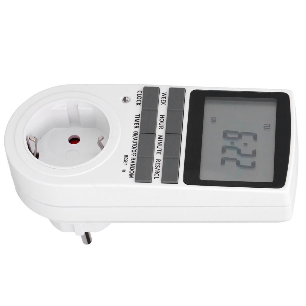 Digitaler programmierbarer Steckdosen-Timer Smart Timing Schalter Steckdose Zubehör für Lampe Ventilator