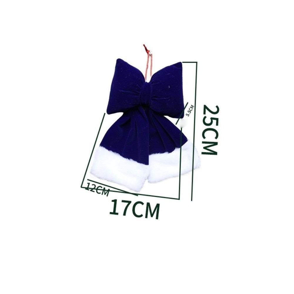 New Bowknot Bowknot Pendant Red Green Creative Xmas Tree Charm DIY Xmas Tree Ornament New Year