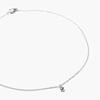 Mini Rhombus Pendant Slim Chain Necklace (C2503-AN941_SV)