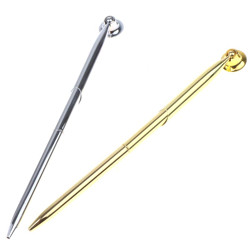 Retro Metal Ballpoint Pen Set With Heavy Duty Base Stand Long Lasting Ink for Office Wedding Signature Business Events