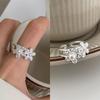 Trendy Twin Flower Pearl Adjustable Ring for Women – Elegant, Fashionable, and Sweet Index Finger Jewelry