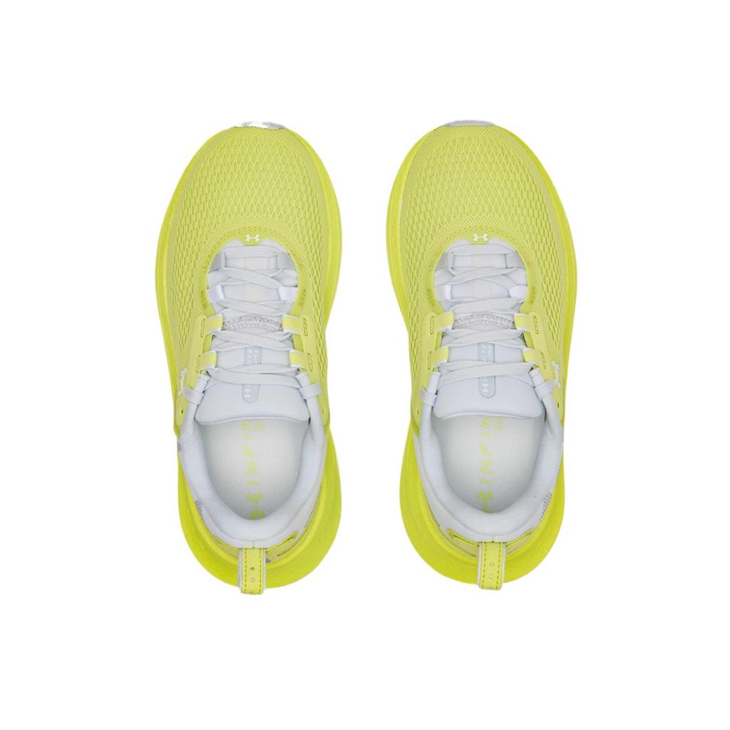 Under Armour HOVR Infinite Elite 2 Sonic Yellow Women Sneakers Distant-Grey White 3028178-727