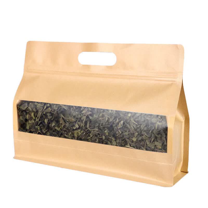 Handun Kraft Paper Food Storage Bags with Window