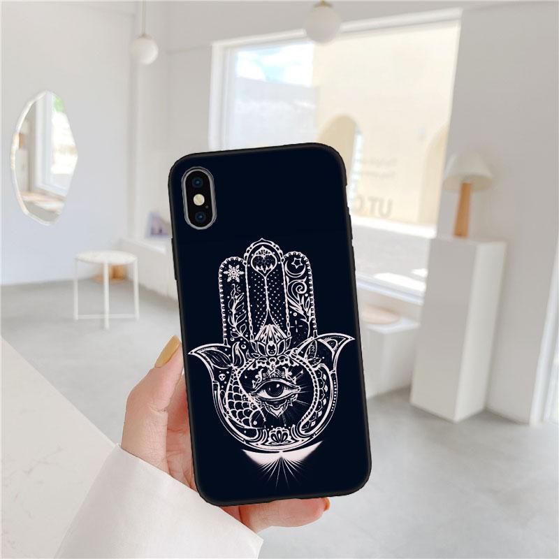 IX19 Hamsa Hand Amulet Case for Samsung Galaxy Note 8 9 10 20 Ultra Lite Plus A03 A06 A16 A11 M21 M35 A72 S25 Core Pro Quantum 2