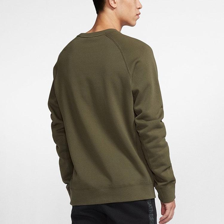 Nike LeBron Fleece Long Sleeve Crew Neck Sweatshirt Men Tops Green BV3633-325