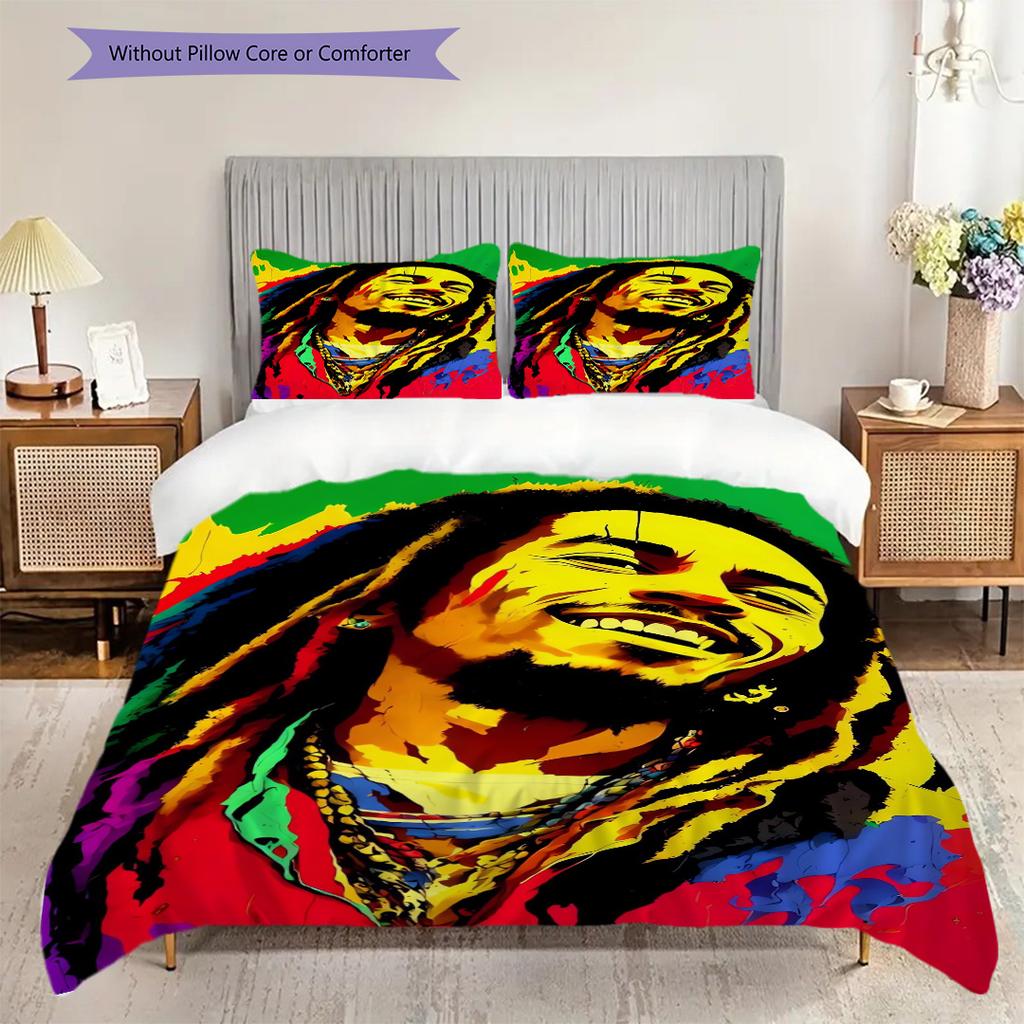 Harmony Peace Bedding (1 * duvet cover + 2 * pillowcase, without core) 2D Flat Bedding set Duvet cover and pillowcase Christmas birthday gift