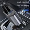 Starry Sky Ceiling Projector Car Charger with Retractable Multi-Device Cable and Super Fast Charging