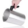 Candle Making Pouring Cup Dripless Pouring Spout Heat-Resistant Handle 101.4oz Wax Melting Cup for Candle Making