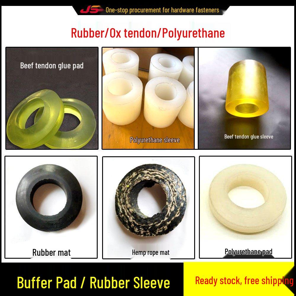 Polyurethane Shock-Absorbing Rubber Cushion with Backrest Pin and Elastic Sleeve