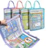 Large Capacity Kids Document Bag Visible Transparent A4 Handbag  School Office Supplies