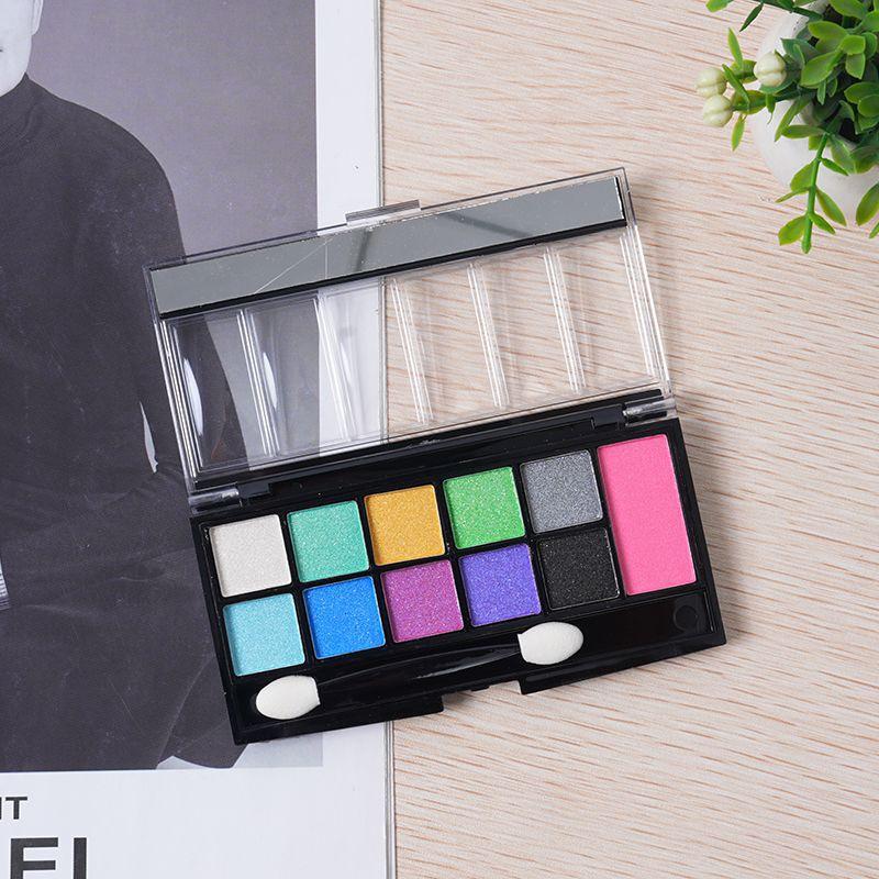Xibei June 1 Stage Makeup: 12-Color Student Eyeshadow Palette with Pearlescent and Glitter Finish