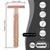 Platinum Double-Sided Safety Razor for Home Shaving