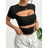 Reise Neues Damen Retro Bedrucktes Hemd Lässig Frühling Und Sommer Atmungsaktiv Kühl Sexy Täglich Date Kurzärmeliges T-Shirt Top