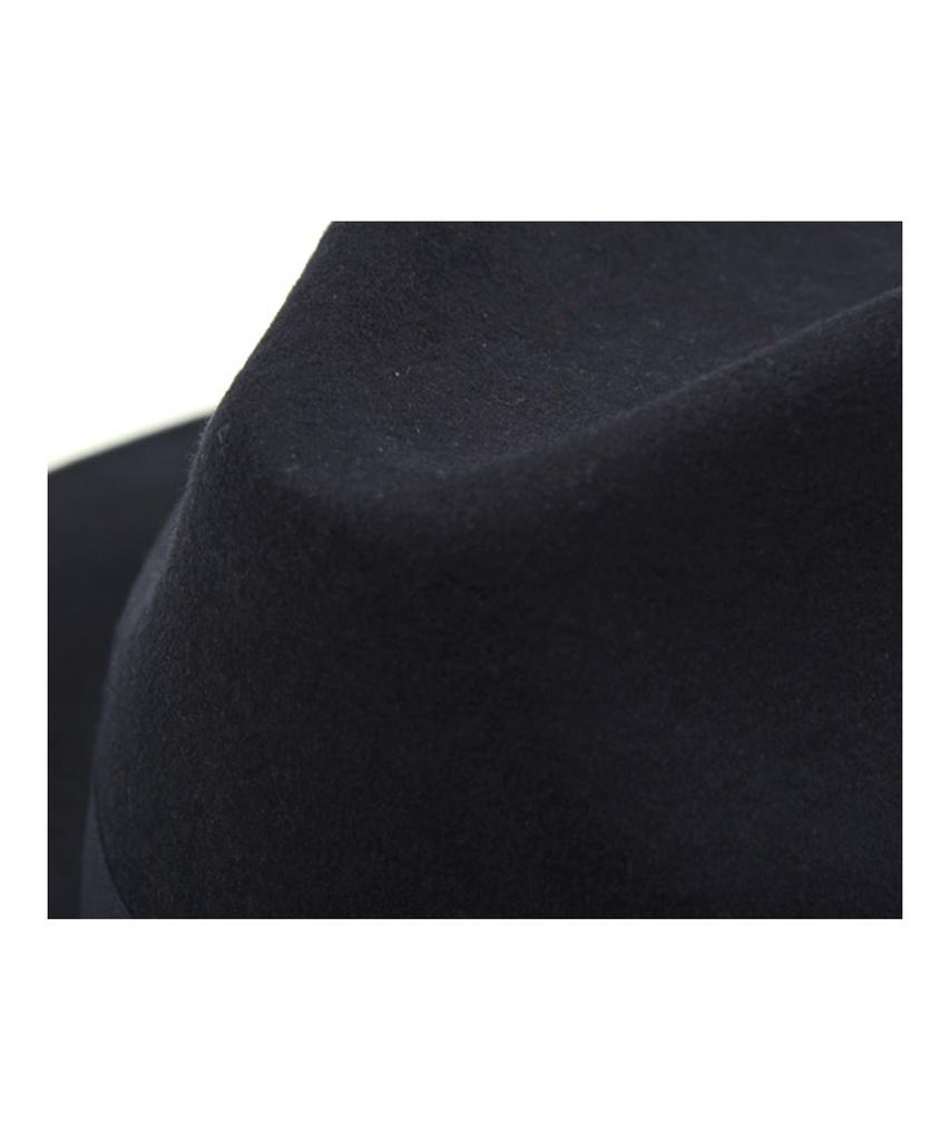 Yunibeosyeolkemiseuteuli Nv Line Wool Navy Fedora