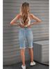 2026 Summer European & American Women's Ripped Denim Shorts - Fashionable, Versatile Slimming Jeans