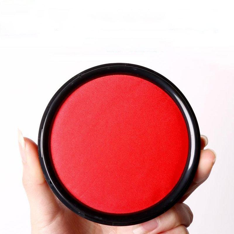 Red Ink Pad for Stamping Portable Small Fast-drying Sponge Ink Pad Box Suitable for Fingerprint Replication and Office Supplies