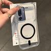 Slim Clear Magnetic Phone Case for Samsung Galaxy M36 5G High Transparency Anti‑Yellow Soft TPU Shock‑Absorbent Phone Cover