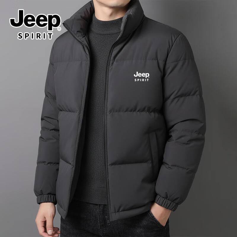 JEEP SPIRIT Men's Winter Padded Stand-Collar Jacket
