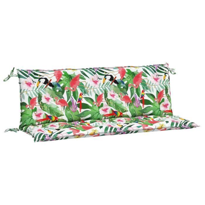 VidaXL Coussins de banc de jardin lot de 2 multicolore 150x50x7 cm 361711