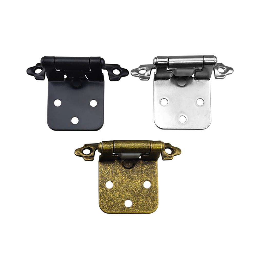 20pcs Self Close Cabinet Door Hinge Kitchen Cupboard Flush Spring Hinge Wardrobe Kitchen Cabinet Antique Furniture Hardware