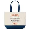 Tote Bag - PLANETEE - Shopping Bleu Emilienne - Cotton - Printed In France - Large Capacity
