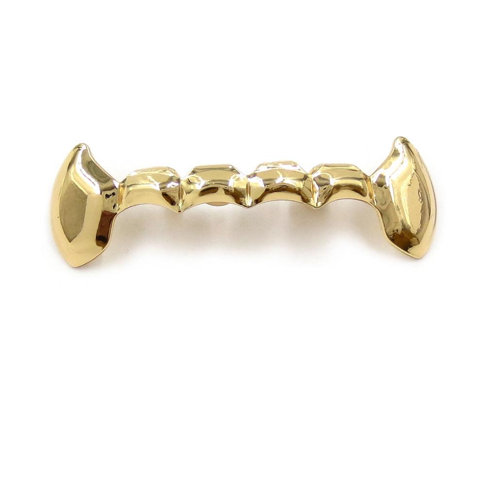 Gold Fangs Hip Hop Grillz - Trendy Personality False Teeth