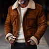 2026 Retro Men's Lapel Jacket: European & American Style for Autumn/Winter