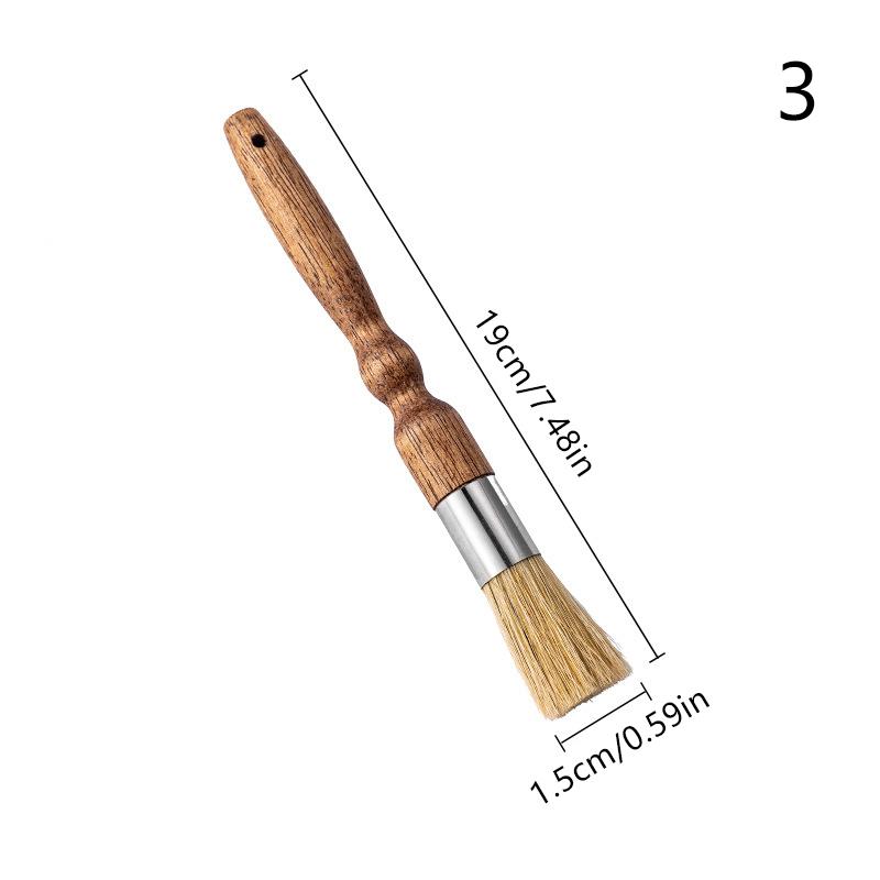 Coffee Brush Grinder Cleaning Tool Bar Counter Powder Home Coffee Brush Remove Coffee Residue Wooden Handle Espresso Brush