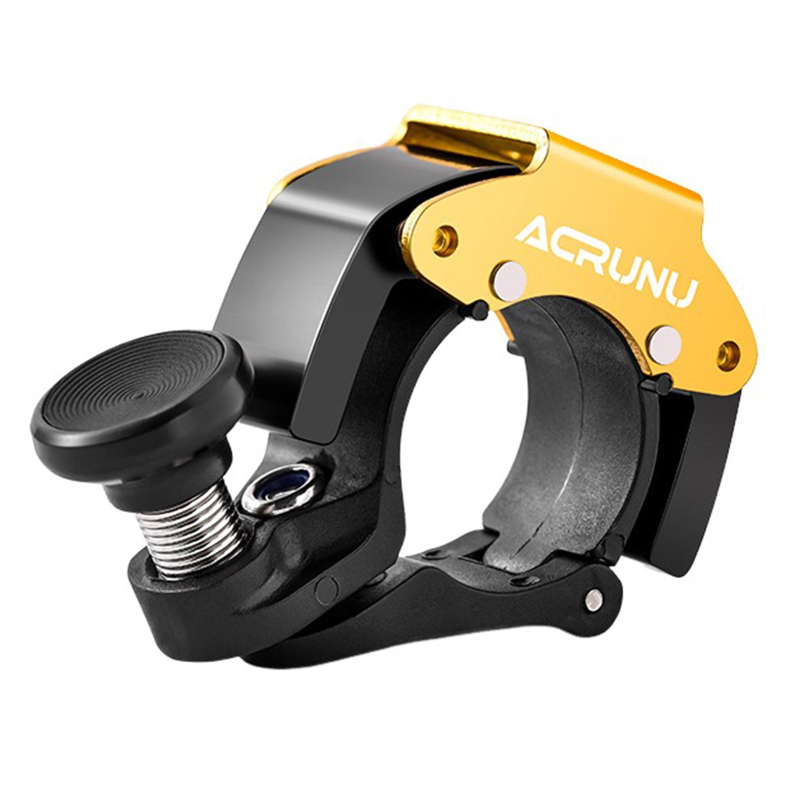 

Aluminum Alloy Bicycle Bell Ring Cycling Handlebar Bell Crisp Sound Horn Outdoor Riding Mountain Bike Bell Road Bike Accessories жовтий