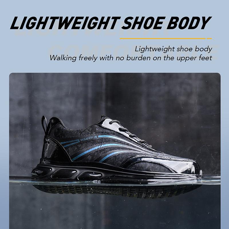 Fashion Work Safety Shoes For Men Sneakers  Anti-smash Anti-puncture Work Indestructible Shoes Steel Toe Protective Boots