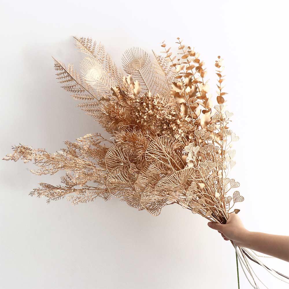 Christmas Golden Decoration Christmas Decoration Fake Flower Artificial Plants Artificial Flower