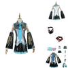 Hatsune Miku Vocaloid Pu Cosplay Top Kleid Krawatten Set für Weihnachtsshow
