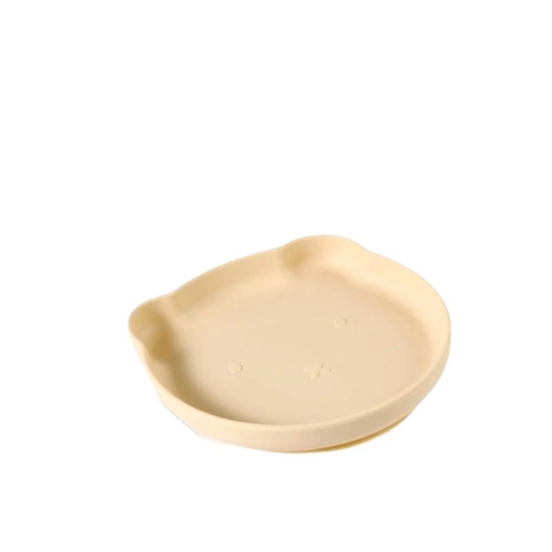 High-Quality Silicone Baby Suction Plate - Bear Design