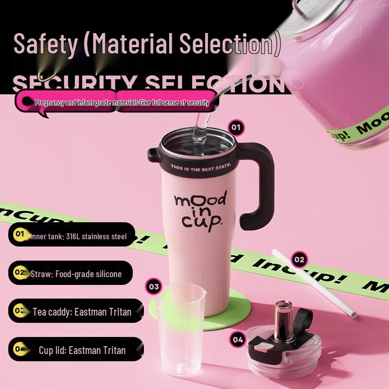 RELEA  Water Guardian  Insulated Mug with Handle and Tea Infuser