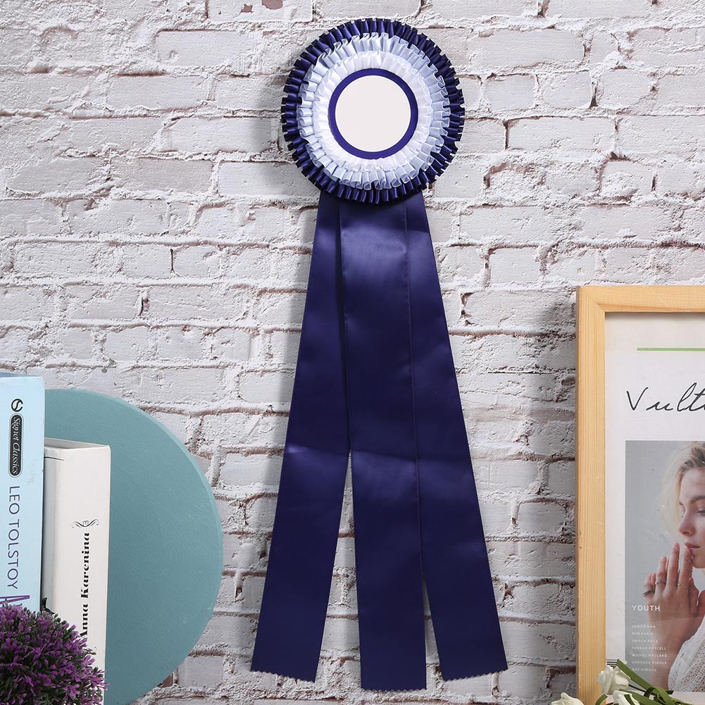 Second Place Rosette Ribbon Badge Exquisite Small Winner Medal Award Trophy