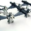 Stainless Steel 2/3 Axis Balance Suspension Kit Steel Plate Trailer for 1/14 Tamiya RC Dump Truck SCANIA 770S VOLVO FH16XL Car