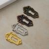 2 Stuks Antieke Sleutelgat Afdekkingen 45x23mm Lade Slotkop Plaatje Hoek Decoratieve Hoek Code Slot Legering Plaat voor Houten Sieradenkistjes
