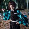 Anime Dämon Slayer Kamado Tanjirou Cosplay Kostüm Kimetsu No Yaiba Cartoon Kostüm Sutis Perücken Halloween Für Kinder Erwachsene CosParty