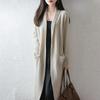 Women's Long Wool Cardigan: Over-the-Knee, Slimming, Cozy Knitwear for Autumn & Winter